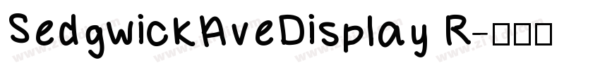 SedgwickAveDisplay R字体转换